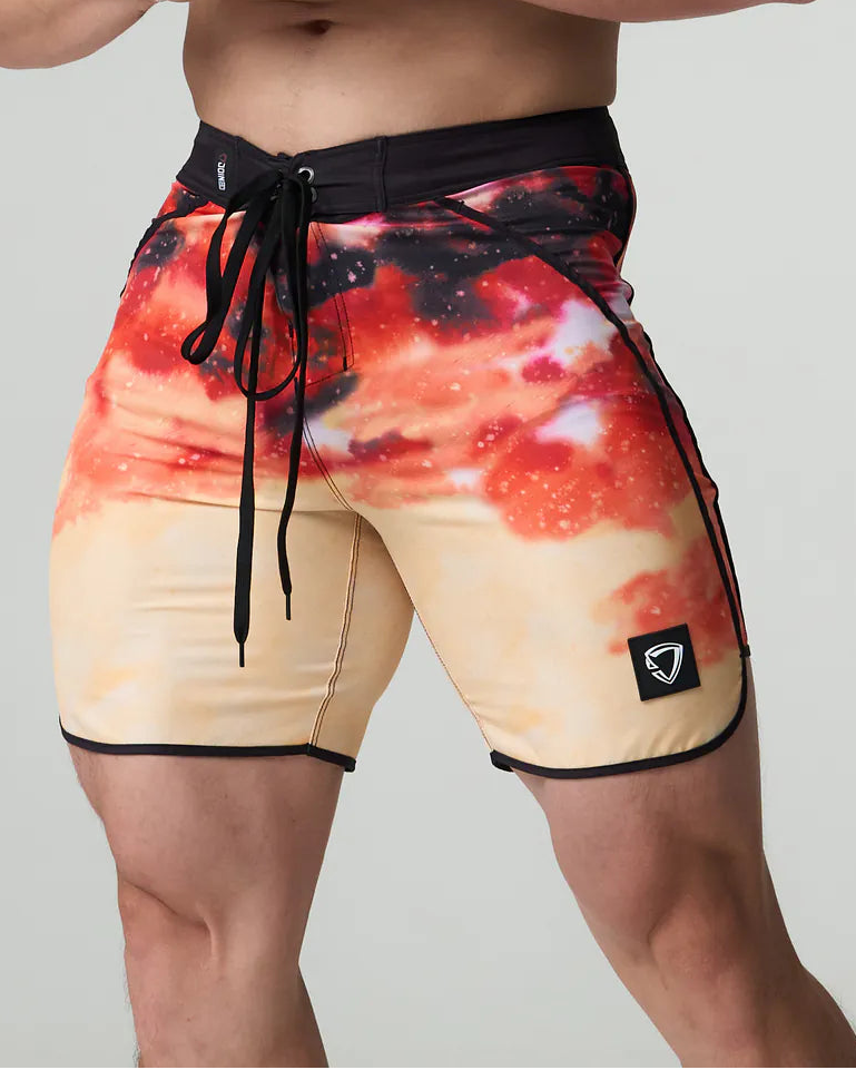 DragonBall Z Pattern Curved Hem Stage Shorts